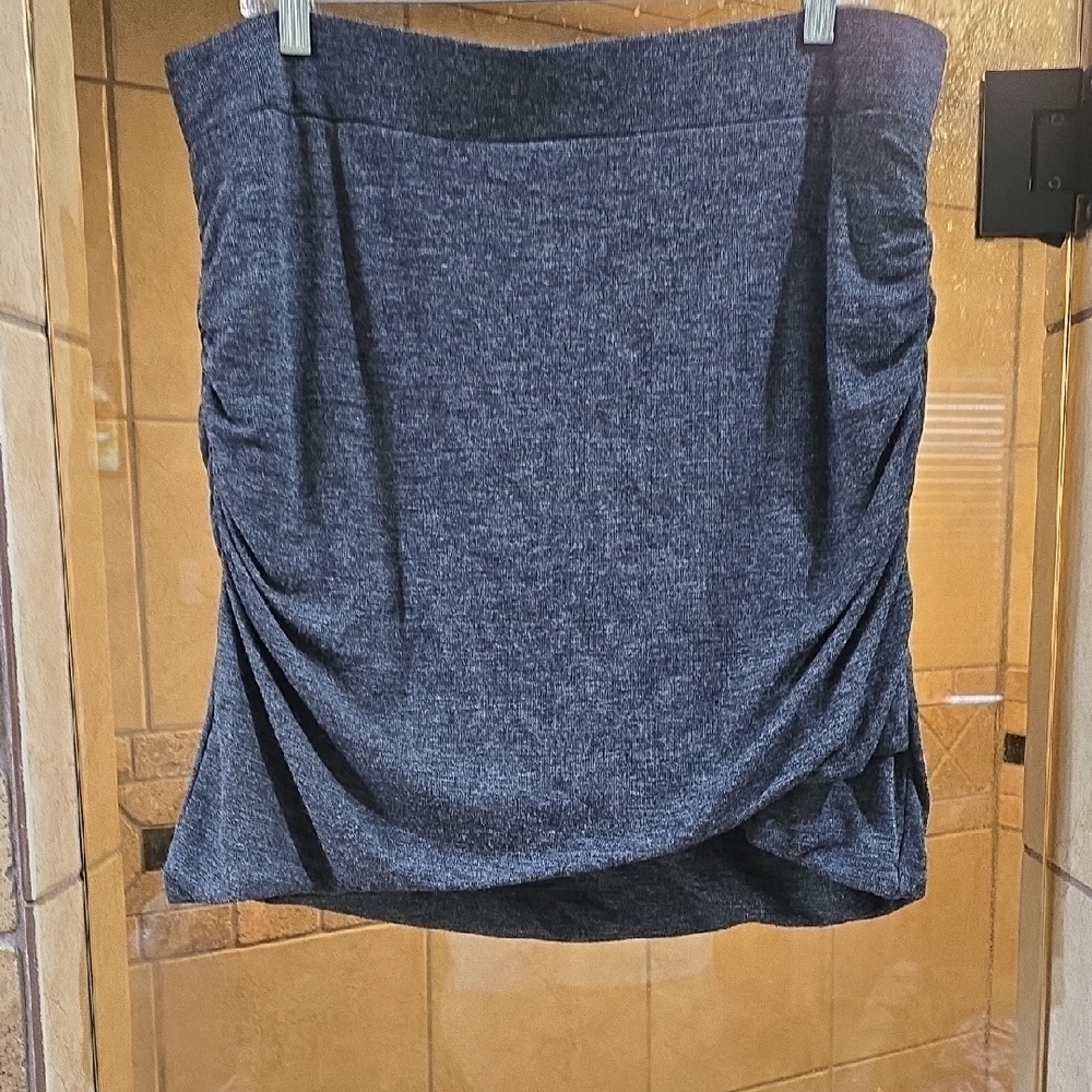 Banana Republic Gray Mini Bubble Skirt with Ruched Details